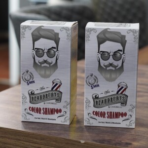BEARDBURYS Color Shampoo 5 Min | Coloración para Cabello, Barba y Bigote